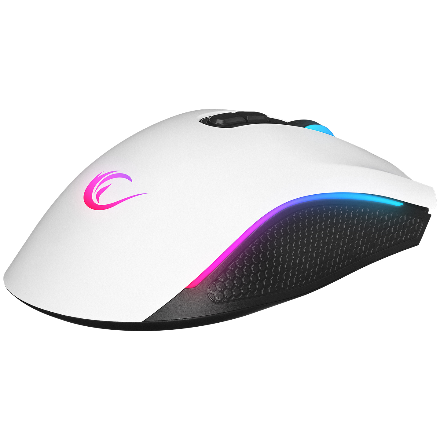Rampage SMX-R44 V2 Makrolu Beyaz 12800 DPI RGB Ledli  Gaming Oyuncu Mouse